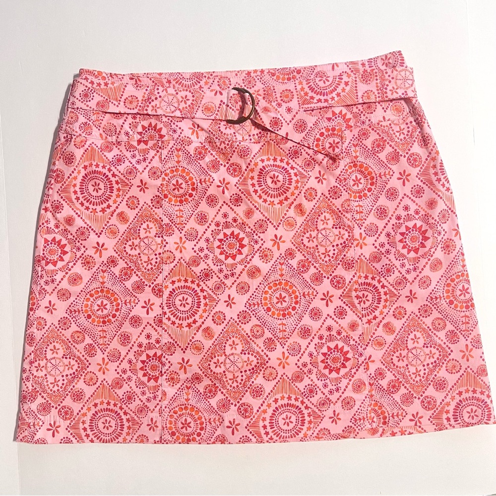 White Stag Geometric Coral Women’s Skort with belt
